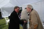 Doug shakes hands with Peter Hingley